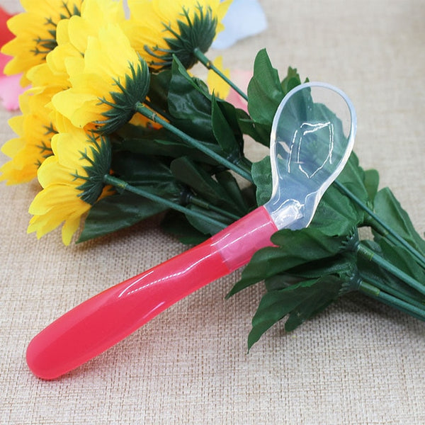 Wheat straw bowl folk spoon temperature sensing dishes set baby dinner plate training Bowl spoons fork learning eating tableware