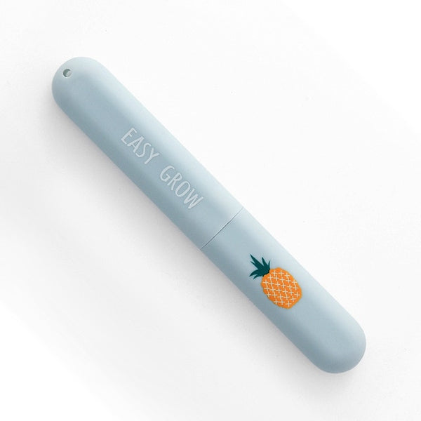 1 Pcs Portable Toothbrush Cover Holder Fashion Plastic Dustproof Wheat Straw Portable Travel Toothbrush Box Travel Accessories