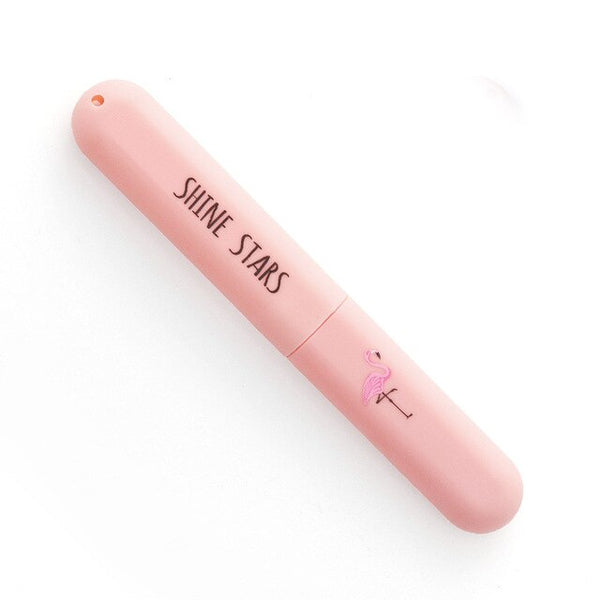 1 Pcs Portable Toothbrush Cover Holder Fashion Plastic Dustproof Wheat Straw Portable Travel Toothbrush Box Travel Accessories